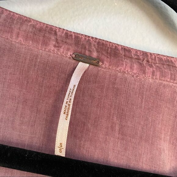 Free People rayon cotton plunge slouchy tunic - Picture 4 of 4